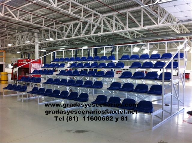 Grada con asiento indeividual